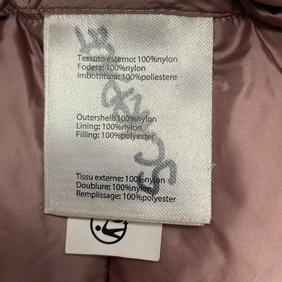 Save The Duck Gracie Quilted Puffer Jacket Full Zip Mauve Misty Rose Kids Sz 10 - Picture 13 of 16